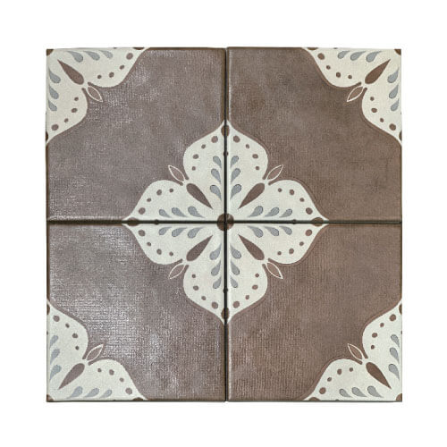 200 x 200 x 9mm small floral tile series yq20103
