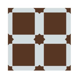 200 x 200 x 9mm SMALL FLORAL TlLE SERIES - YQC2002