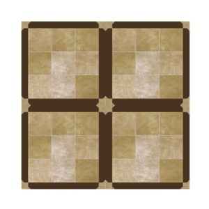 200 x 200 x 9mm SMALL FLORAL TlLE SERIES - YQC2003