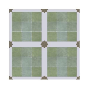 200 x 200 x 9mm SMALL FLORAL TlLE SERIES - YQC2004