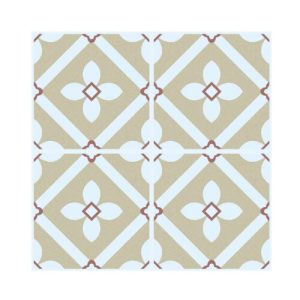 200 x 200 x 9mm SMALL FLORAL TlLE SERIES - YQC2005