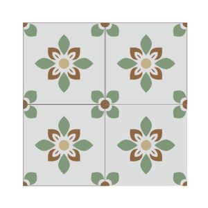 200 x 200 x 9mm SMALL FLORAL TlLE SERIES - YQC2009