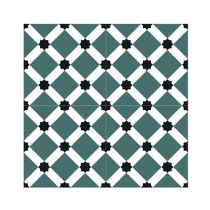 200 x 200 x 9mm SMALL FLORAL TlLE SERIES - YQC2017