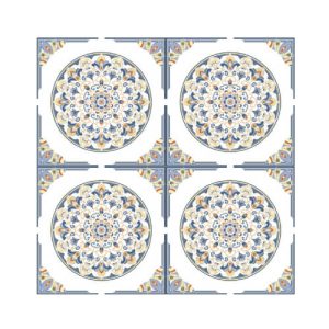 200 x 200 x 9mm SMALL FLORAL TlLE SERIES - YQC2021