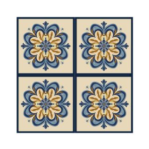 200 x 200 x 9mm SMALL FLORAL TlLE SERIES - YQC2024